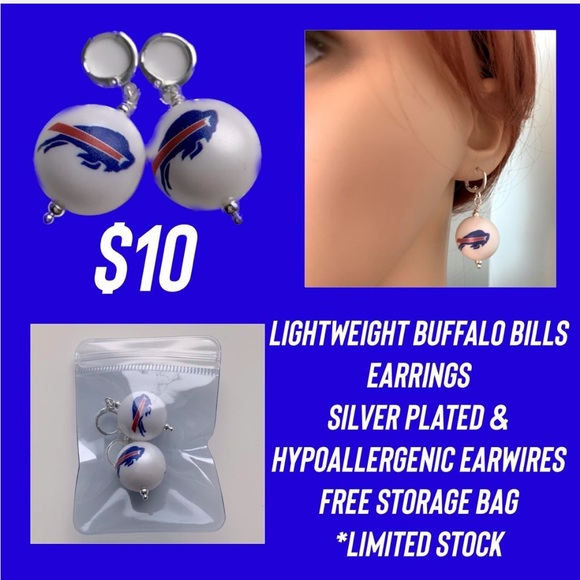 Buffalo Bills Earrings - Picture 1 of 4